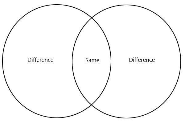 Compare and Contrast Essay Venn Diagram